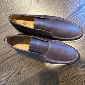 Loro piana mens open walk leather loafer